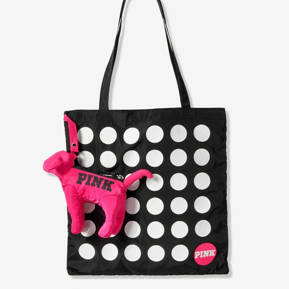 NWT Victoria's Secret PINK packable Dog TOTE bag